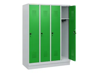 schoollocker,HxBxD 1630x1200x500mm,4vak,vak B 300mm,draaigrendel - 1