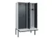 locker met bank,voor scheiding van kleding,HxBxD 2120x1200x815mm,4vak