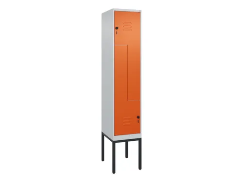 Z-garderobekast,HxBxD 2120x400x500mm,vak B 200/400mm,draaigrendel