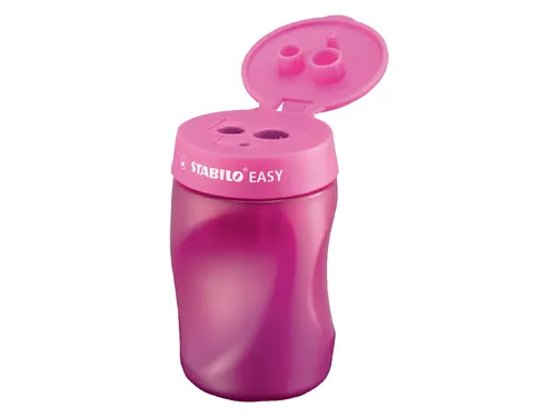 Puntenslijper STABILO Easy 4502 3 in 1 rechtshandig roze