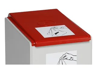 Deksel Voor Afvalverzamelaar 40 Liter Rood - 2