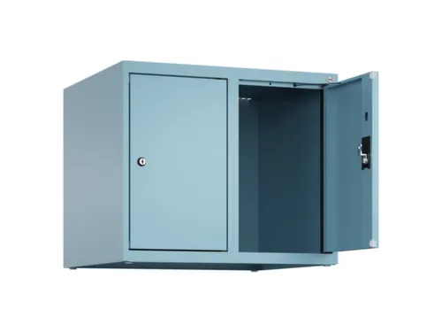 opzetkast,v. locker,2vak.,vak B 300mm,HxBxD 500x600x500mm,cilinderslot