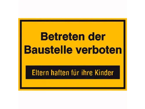 aanwijzingsbord,Betreden van de bouwplaats verboden,aluminium gemerkt