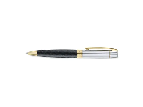 Balpen Sheaffer 300 E9347 Engraved matt black shiny chrome cap