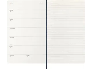 Agenda 2027 Moleskine 12M Weekly 7dag/1pagina large sc sapphire blue - 4