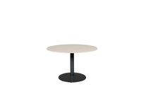 Linesto Vergadertafel Vaste Hoogte 120cm Rond Lindberg Eiken 25mm Zw