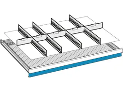 Lade-Indelingsset,4Xsleufwand/5Xscheidingsplaat