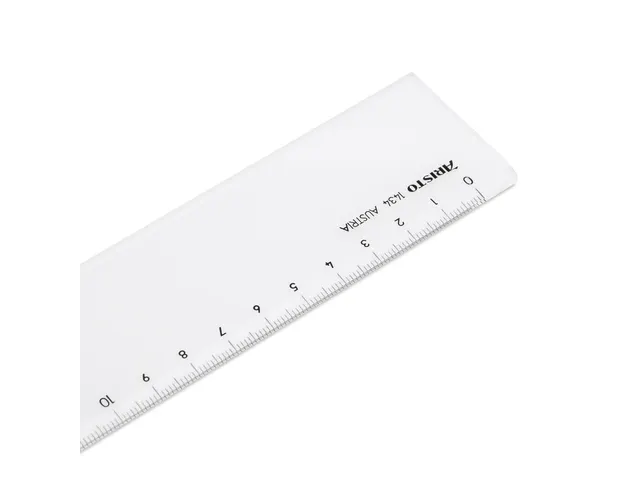 Liniaal Aristo 40cm glashelder plexiglas