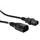 Voedingskabel Zwart C14 + C13 L=1.8m H05VV-F 3G1.00mm²