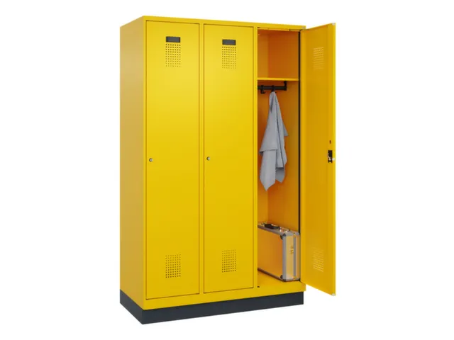 locker,HxBxD 1950x1200x500mm,3vak,vak B 400mm,cil.-slot,sokkel