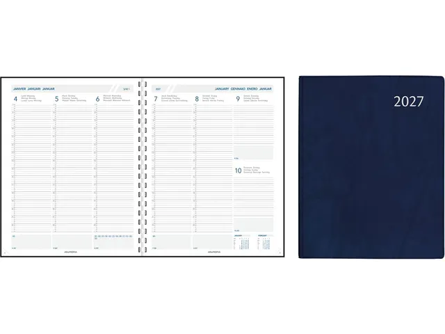 Plan-a-week 27P Alaska assorti kleuren 7dagen/2pagina's 2026