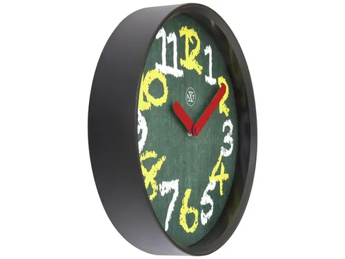 Wandklok NXT dia 30cm Groen Plastic Chalkboard