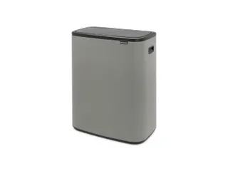Afvalbak Bo Touch Bin 2x30 Liter Mineral Concrete Grijs - 2