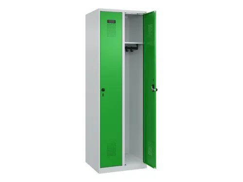 locker,HxBxD 1850x600x500mm,2vak,vak B 300mm,draaigrendel