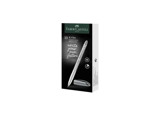 Balpen Faber-Castell K-One 0.7 zwart doos 10 stuks