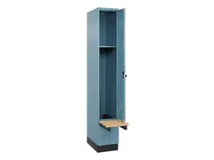locker met bank,HxBxD 1950x300x815mm,1vak,vak B 300mm,draaigrendel
