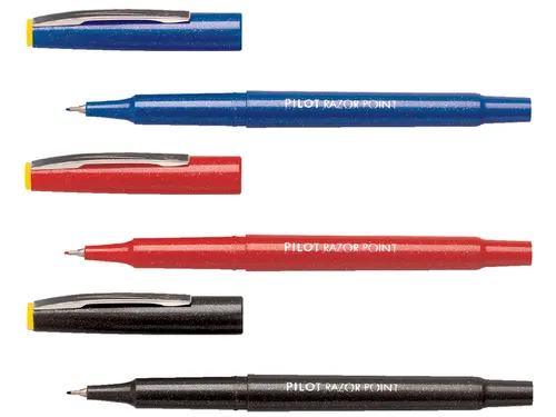 Fineliner Pilot V-Razor Point 0.8mm Extra fijne Punt Zwart