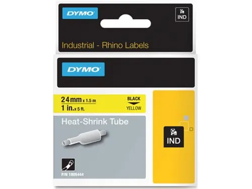 RHINO krimpkous 24 x 1,5 mm, zwart op geel
