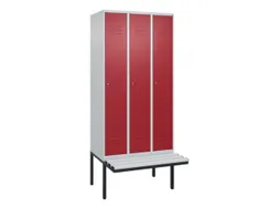 locker voor scheiding van kleding,HxBxD 2120x900x815mm,3vak