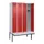 locker met bank,HxBxD 2120x1200x815mm,4vak,vak B 300mm,draaigrendel