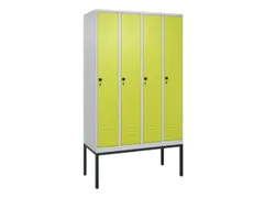 locker voor scheiding van kleding,HxBxD 2120x1200x500mm,4vak