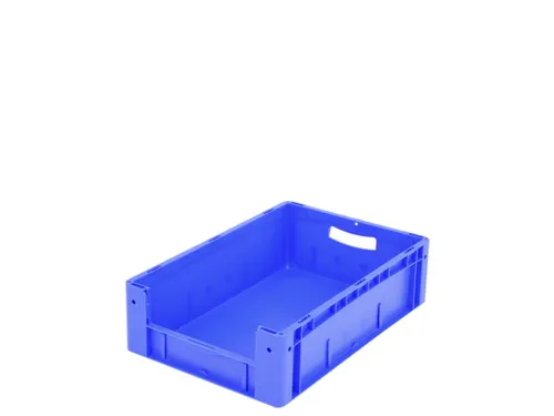Euronorm Stapelkrat M. Grijpopening Pp 170x600x400mm Blauw