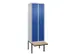 locker voor scheiding van kleding,HxBxD 2120x600x815mm,2vak