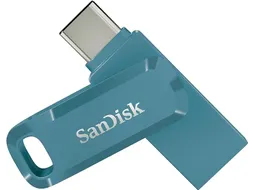 SanDisk Ultra Dual Drive Go USB 128GB USB flash drive Blauw