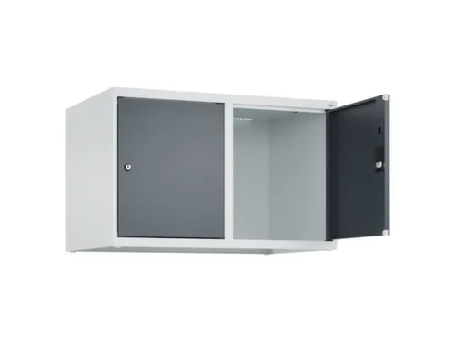 opzetkast,v. locker,2vak.,vak B 400mm,HxBxD 500x800x500mm,vleugeldeur