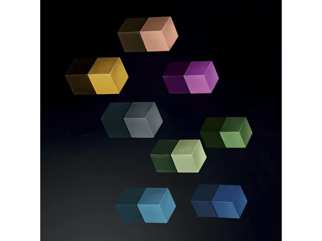 Magneten Sigel voor glasbord set 3kleuren C5 sterk 11x11x11mm turquois