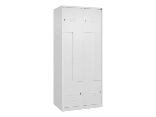 Z-garderobekast,HxBxD 1850x800x500mm,vak B 200/400mm,cil.-slot