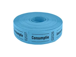 Consumptiebon Combicraft 57x30mm 2-zijdig 2x1000 stuks blauw - 5
