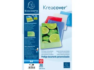 Showalbum A4 Assorti 30 Tas Halfharde Polypropyleen Kaft Kreacover - 11