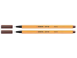 Fineliner STABILO point 88/45 bruin 0.4mm