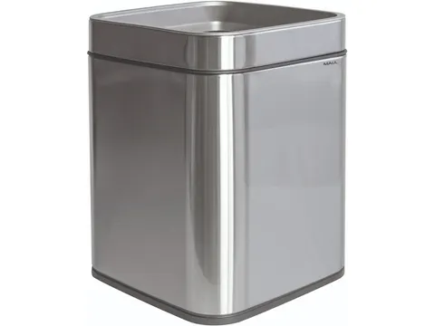 Afvalbak MAUL Prime 15 liter met inwerpopening rvs