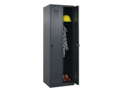 locker,HxBxD 1850x600x500mm,2vak,vak B 300mm,draaigrendel