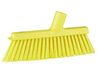 Vikan 31036 stofferbezem met haakse schroefdraad 250mm Geel - 1
