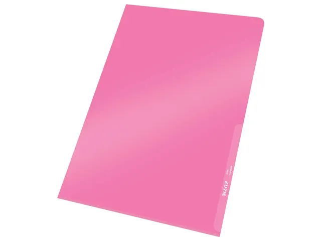 Insteekmap L-map Leitz 4100 Premium A4 0.15mm Helder Pvc Rood