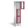 lockerkast 1850x420x500mm 1x3 vakken Cilinderslot Poten, RAL3003