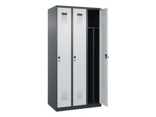 locker voor scheiding van kleding,HxBxD 1850x900x500mm,3vak - 1