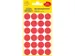 Etiket Zweckform 18mm rond blister 4 vel a 24 et. rood Non-permanent