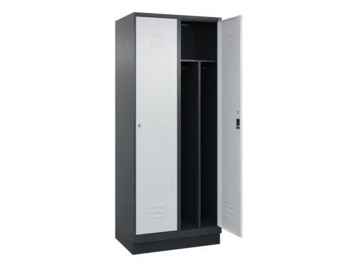 locker voor scheiding van kleding,HxBxD 1950x800x500mm,2vak