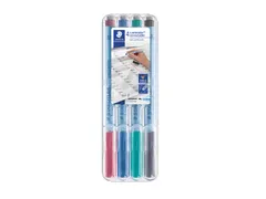 Viltstift Staedtler OHP Lumocolor 305 Non Perm. Correct F set à 4st