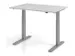 Bureau assis-debout électrique 700-1200x1200x800mm gris/argenté