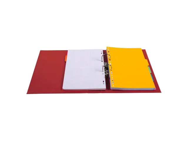 Classeur à levier PVC A4 dos de 70mm. - Bordeaux