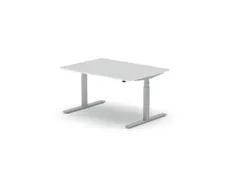 Elektrisch ihv bureau,HxBxD 650-1310x1400x1000mm,blad wit