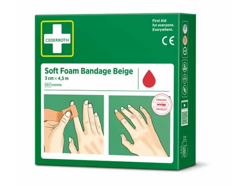 Bandage Cederroth Soft Foam beige 3cmx4.5m