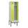 locker met bank,voor scheiding van kleding,HxBxD 2120x600x815mm,2vak