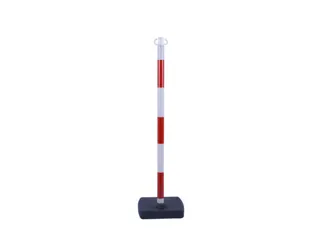 set kettingstaanders,4xpalen,4xvoet,4xketting,paal HxØ 930x40mm - 4