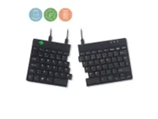 OUTLET Split Break V2 ergonomisch toetsenbord Qwerty US Zwart bedraad